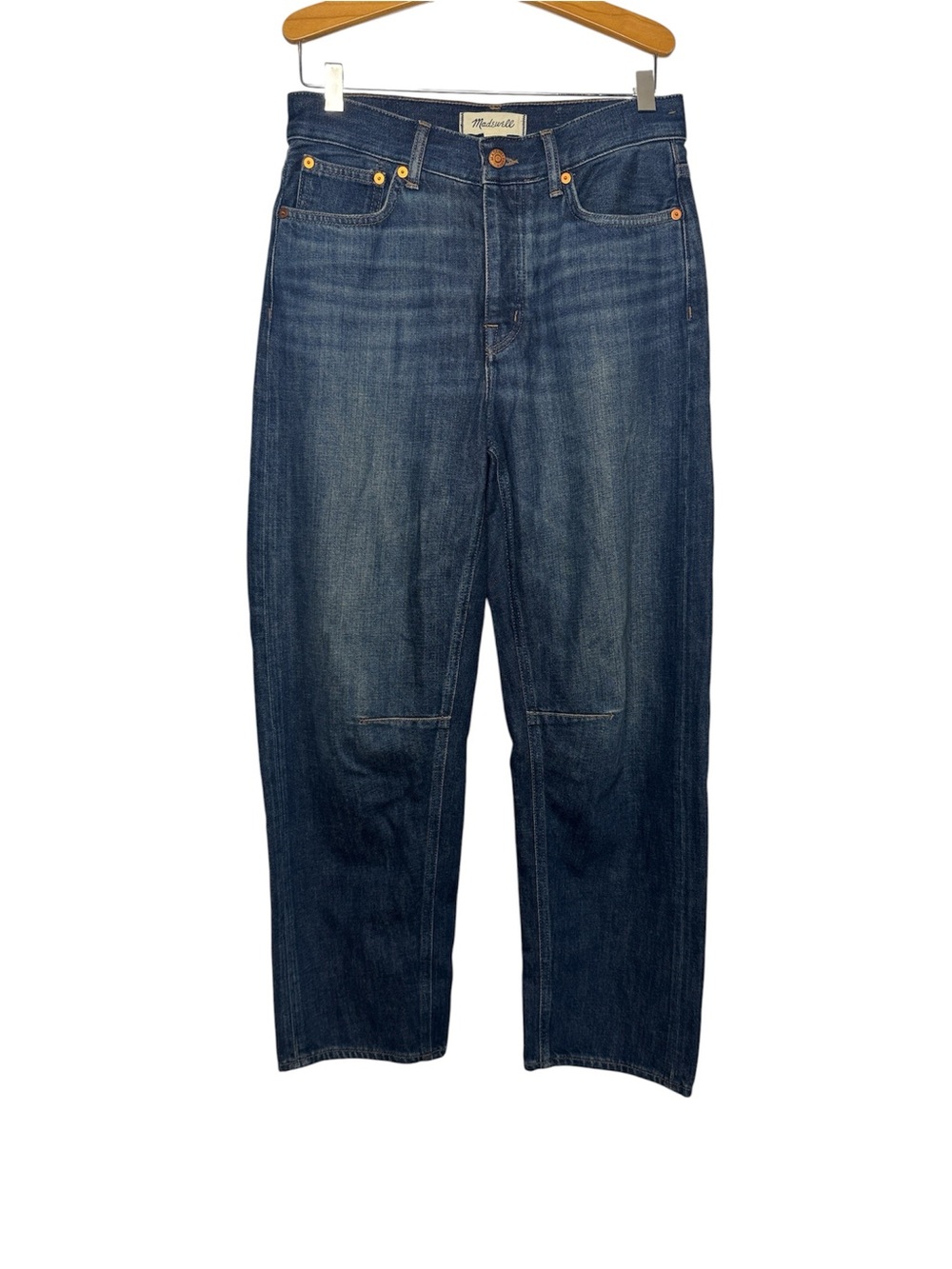 Madewell Dark Blue Straight-Leg Jeans
